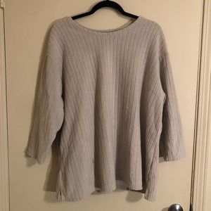 Cream Ribbed Old Navy Top